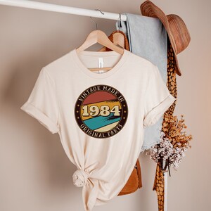 40th Birthday Shirt, Vintage 1984 Shirt, 40th Birthday Gift, Born in 1984 Birthday Shirt, 40th Birthday Gift For Women, Retro Shirt, Vintage