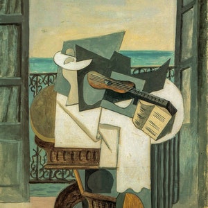 Pablo Picasso - Table in Front of Window (1919) - 17&quot; x 22&quot; Fine Art Print