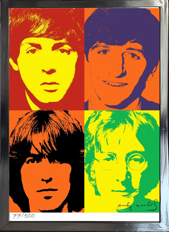 アンディ・ウォーホル直筆サイン入り/手書き番号入りビートルズ