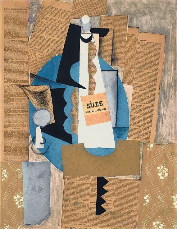 ピカソ(PICASSO)【瓶とふたつのグラス】、高級画集画、状態良好 ピカソ(PICASSO)【水差しと果物鉢】、高級画集画、状態良好