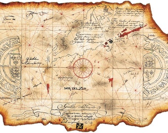 Goonies One-eyed Willie's Pirate Treasure Map Movie Prop - 17