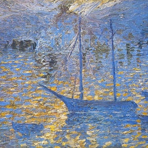 Salvador Dali - Boat (1918) - 17&quot; x 22&quot; Fine Art Print