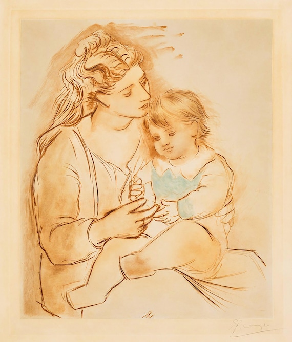 Mother and Child Picasso Vintage Lithograph | eBay