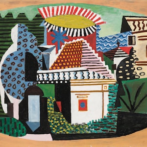 Pablo Picasso - Landscape of Juan-les-Pins (1920) - 17&quot; x 22&quot; Fine Art Print