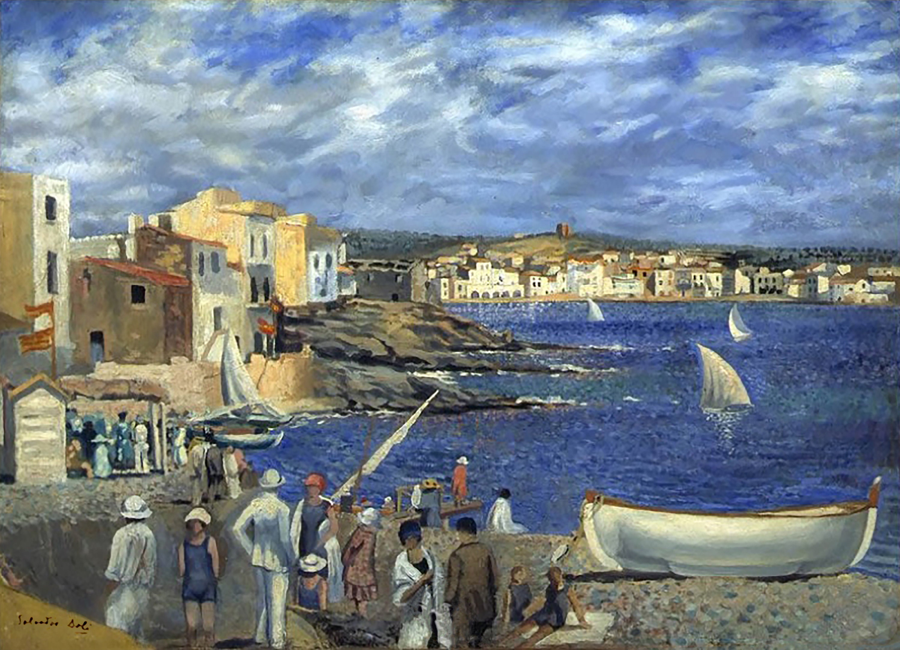 Salvador Dali - Llaner Beach in Cadaques (1921) - 17