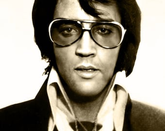 Elvis Presley Mugshot for Honorary Badge (1970) Denver Colorado The King - 17" x 22" Fine Art Print