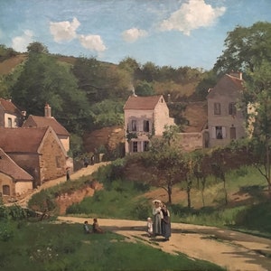 Camille Pissarro - L&#39;Hermitage at Pontoise (1867) - 17&quot; x 22&quot; Fine Art Print