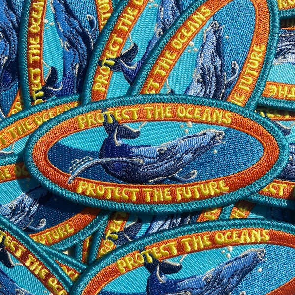 Whale Patch - Protect our Oceans Marine Conservation Patch.