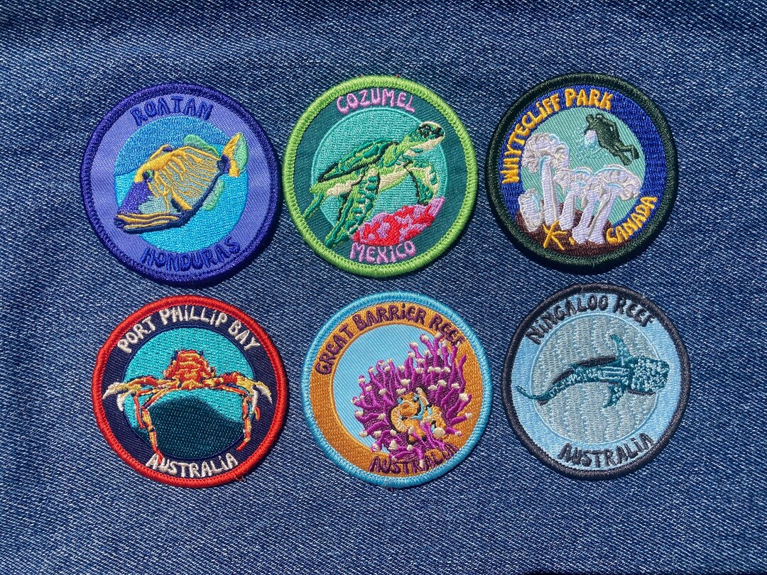 Scuba Diving Travel Patches Patches for World Dive Sites Etsy