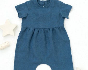 PDF Sewing Pattern for Summer Romper. Boys & Girls Short Romper in sizes from Newborn to 5 years. Baby Romper Toddler Romper.