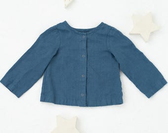PDF Jacket Sewing Pattern. Summer jacket John for boys & girls. Beginner friendly pattern. Sizes from 1 month to 6 years. Pattern in English