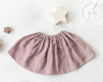 Patron de couture PDF de la jupe froncée pour votre fille. Projet DIY facile avec un guide de couture. Jupe GAJA pour fille de 2 à 7 ans.