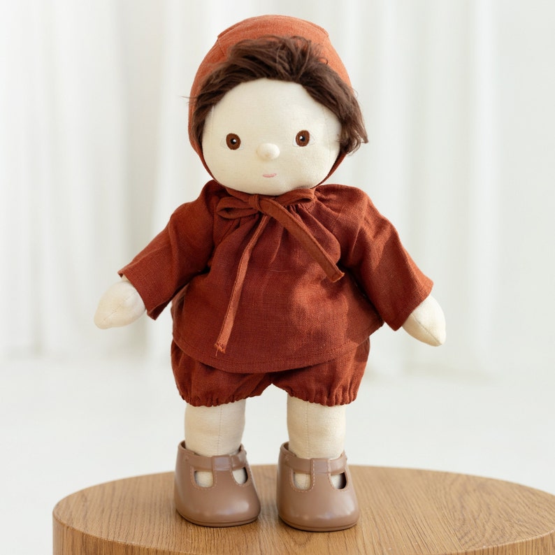 top shorts and hat sewing pattern for doll