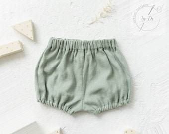 Patron de couture PDF de bloomers pour filles et garçons. Bloomer bébé. Tailles de 1 mois à 3 ans.