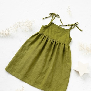 Patrón de costura PDF vestido Lily para niña de 2-8 años. Vestido de verano holgado con tirantes. Patrón de costura fácil para principiantes. imagen 2