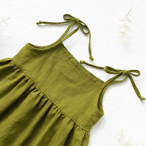 Patron de couture PDF de la robe Lys pour fille de 2 à 8 ans. Robe d'été ample à bretelles. Patron de couture facile pour les débutantes. image 3
