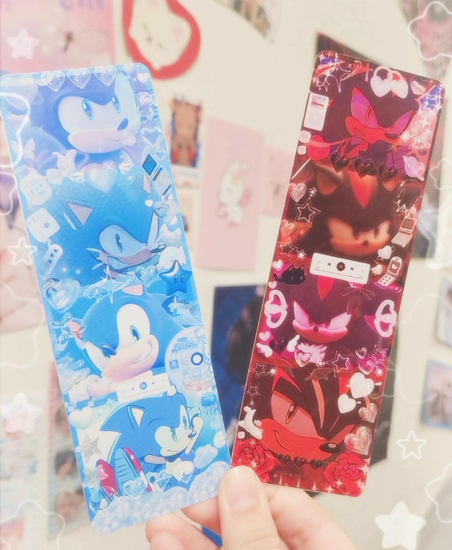 Sonic and Shadow Polaroid Strips