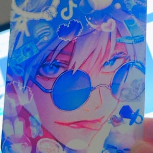 Cartão fotográfico Satoru Gojo (JJK/JUJUTSUKAISEN)