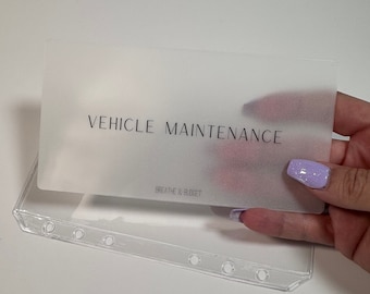 Matte Vellum Custom Dashboards | Transparent Zippered Envelopes | Cash Envelope System | Sinking Funds