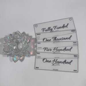 Vellum Cash Placeholders | Cash Envelope Prop Money | 100 / 500 / 1000 / Fully Funded