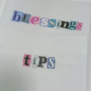 Ransom Note Collection | Matte Vellum Cash Envelopes | Matte | Laminate | Cash Envelope System | Sinking Funds image 3