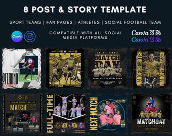 Soccer Match Social Media Post Or Flyer Template