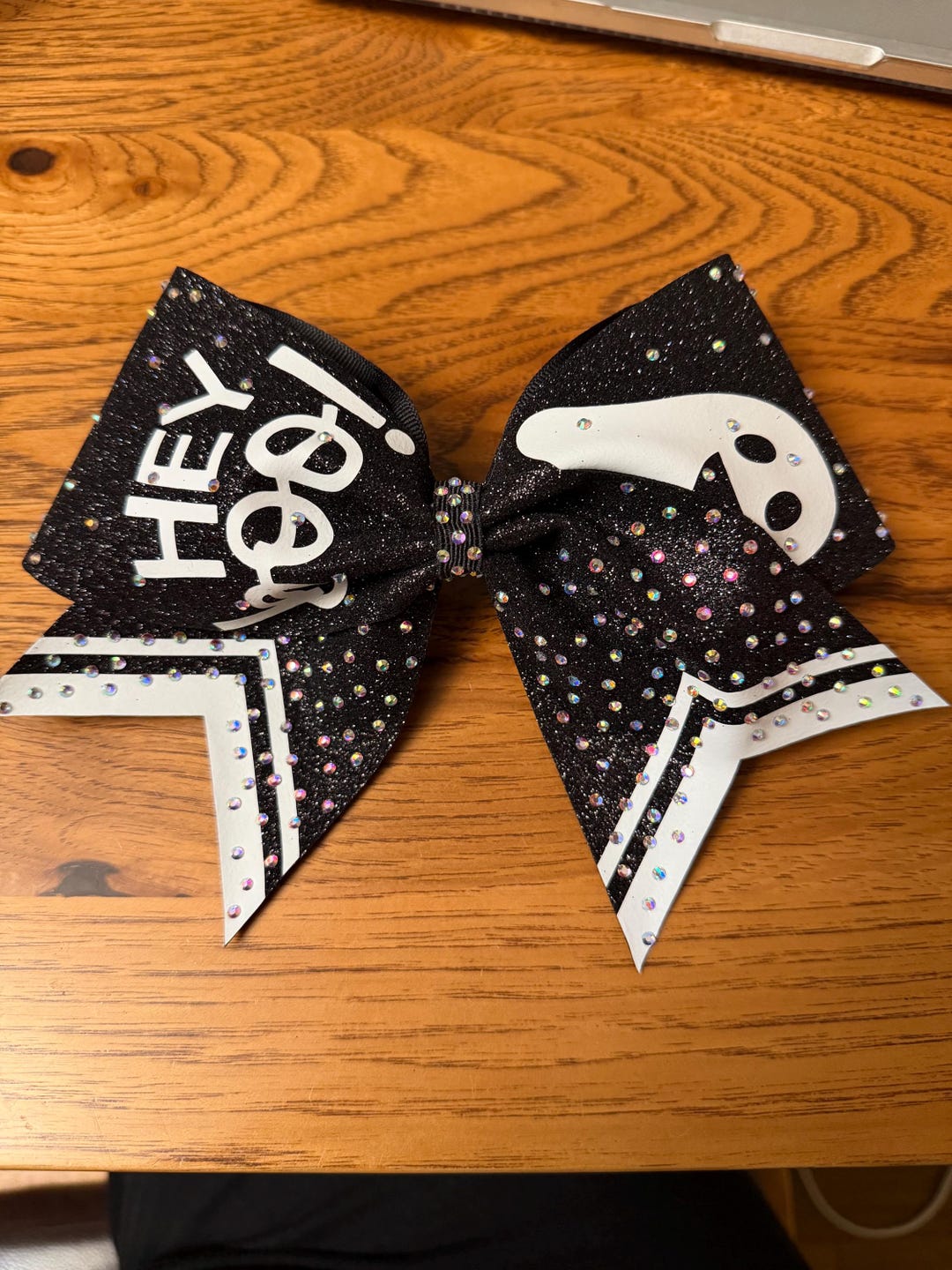 Hey Boo Cheer Bows- Glow in the Dark - Etsy