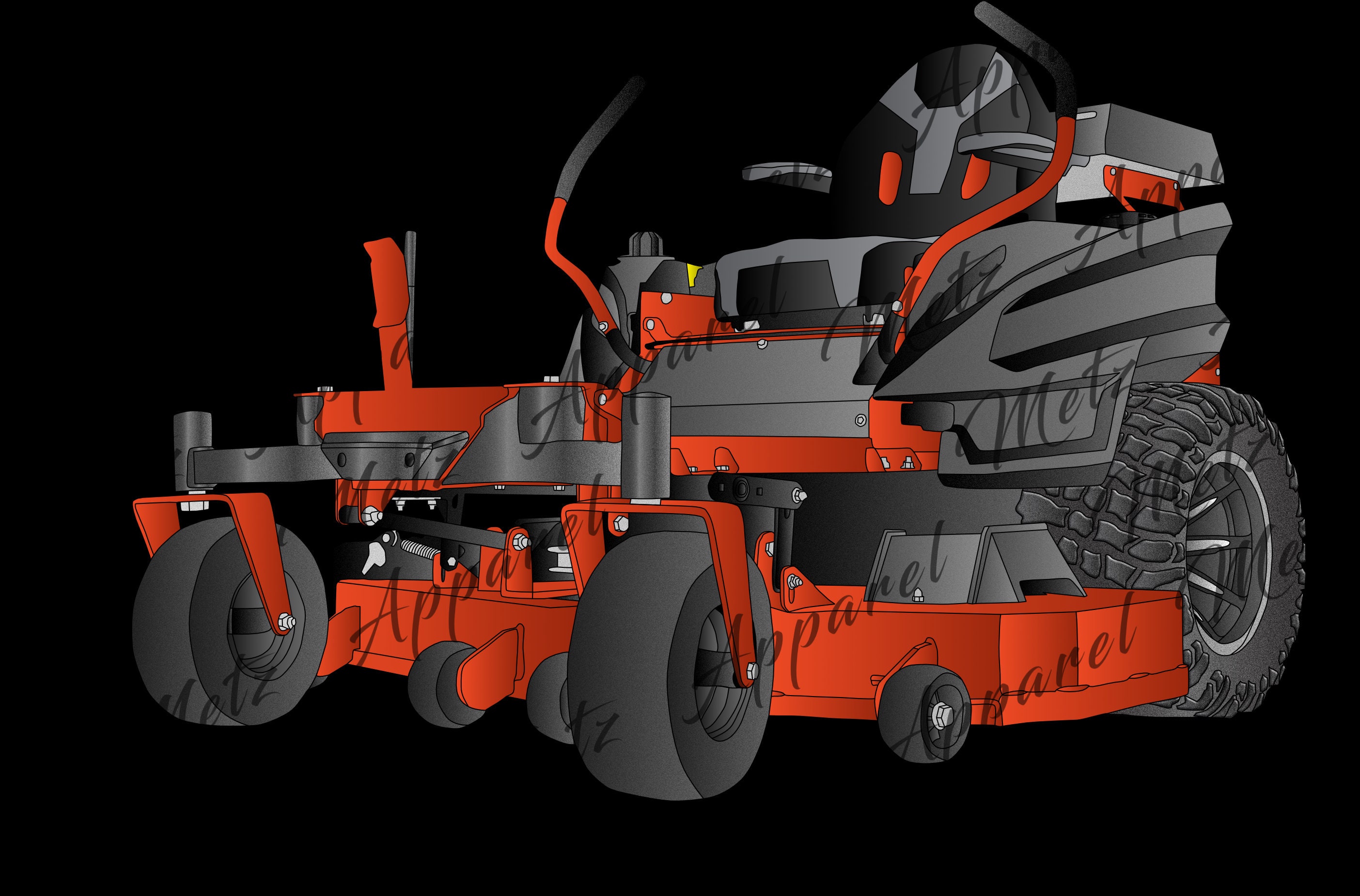 Tondeuse à rayon de braquage nul, Tondeuse à rayon de braquage nul, Tondeuse à gazon, Tondeuse autoportée, Tondeuse autoportée