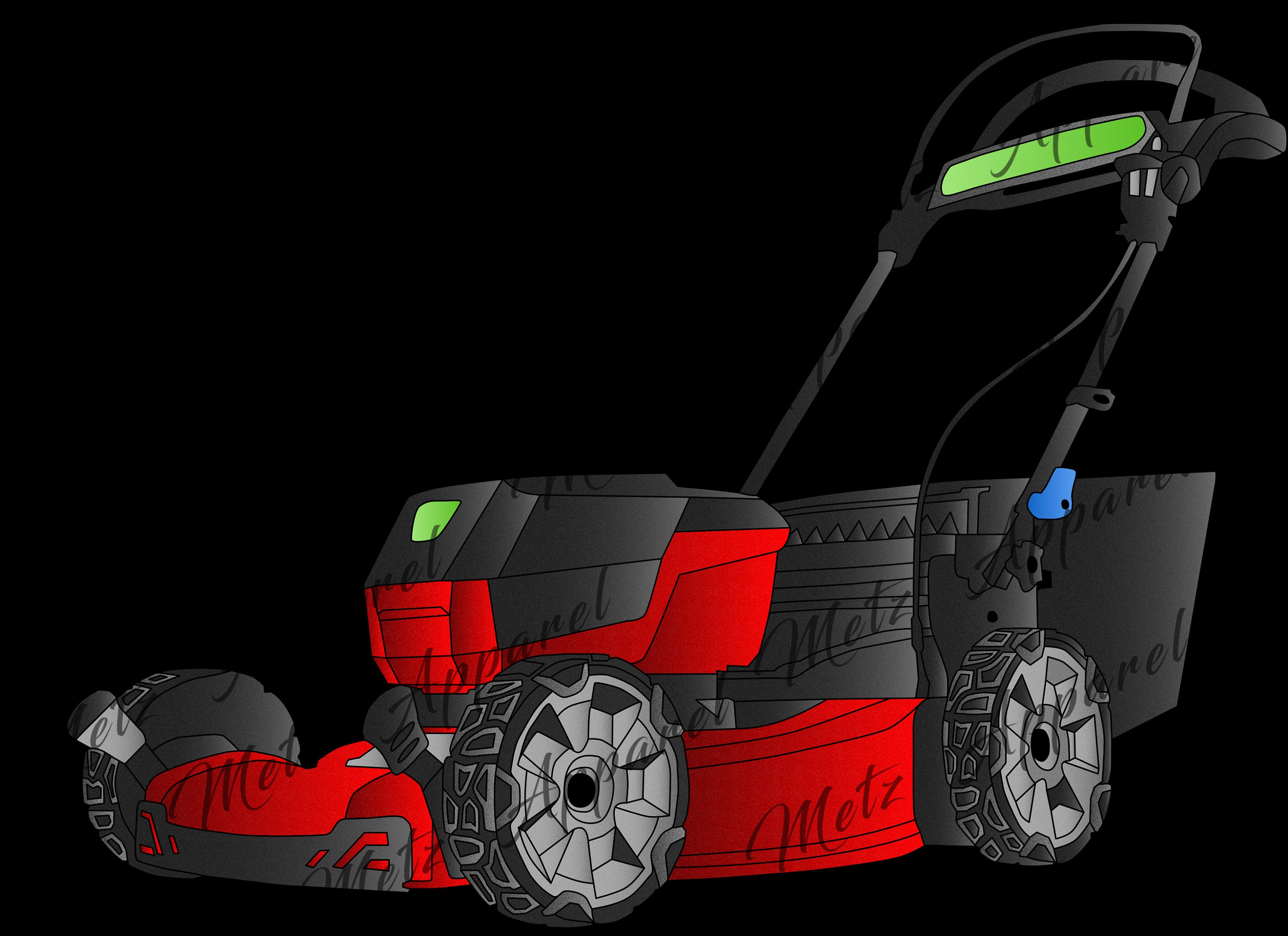 Tondeuse à gazon poussée, Tondeuse à gazon, Tondeuse