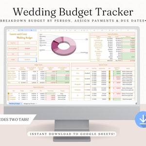 Detailed Wedding Budget Tracker