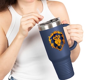 Taza térmica de 40 oz inspirada en "For The Alliance" de World of Warcraft / Polar Camel