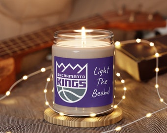 Illuminate Your Fandom: Sacramento Kings Inspired Candle!