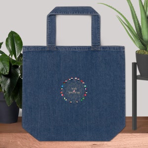Arab American Heritage || Organic denim tote bag