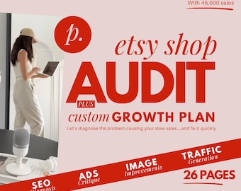 Etsy Shop Audit for SEO Titles Tags Keywords Growth Plan | Etsy Seller Help | Traffic & Sales Boost | 72-Hour Delivery