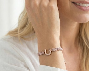 Pferd Armband, Hufeisen Armband Silber 925, Glücksarmband, Freundschaftsarmband Geschenk, Glücksbringer, Pferd Geschenk, Geschenk Teenager