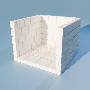 Puede incluir: Una estructura de ladrillo blanco con una abertura cuadrada. El interior tambi&eacute;n es blanco y tiene un suelo de baldosas.