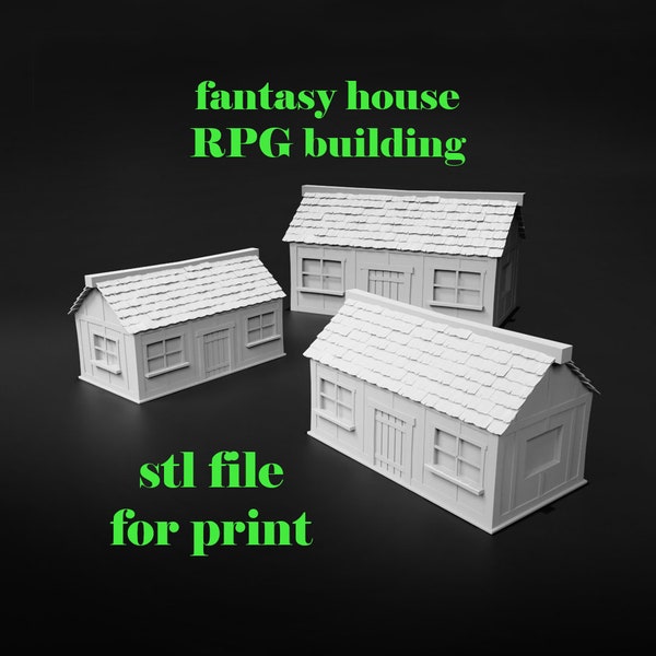 3d stl file for printing, dnd rpg tabletop game, dungeons and dragons fantasy medieval building, terrains, tavern city scenery miniature