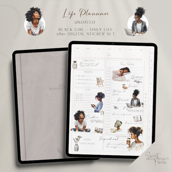 Black Girl Planner - Etsy