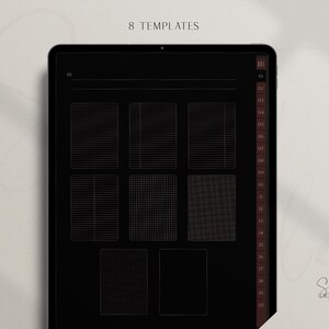 Dark Mode Fall Notebook, Dark Mode Autumn, Digital Notebook ...