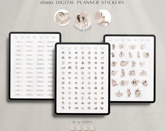 Digital Planner Stickers, GoodNotes iPad Stickers (PNG Files)