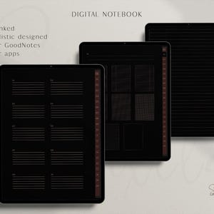 Dark Mode Fall Digital Notebook: Goodnotes Compatible (PDF) - Etsy