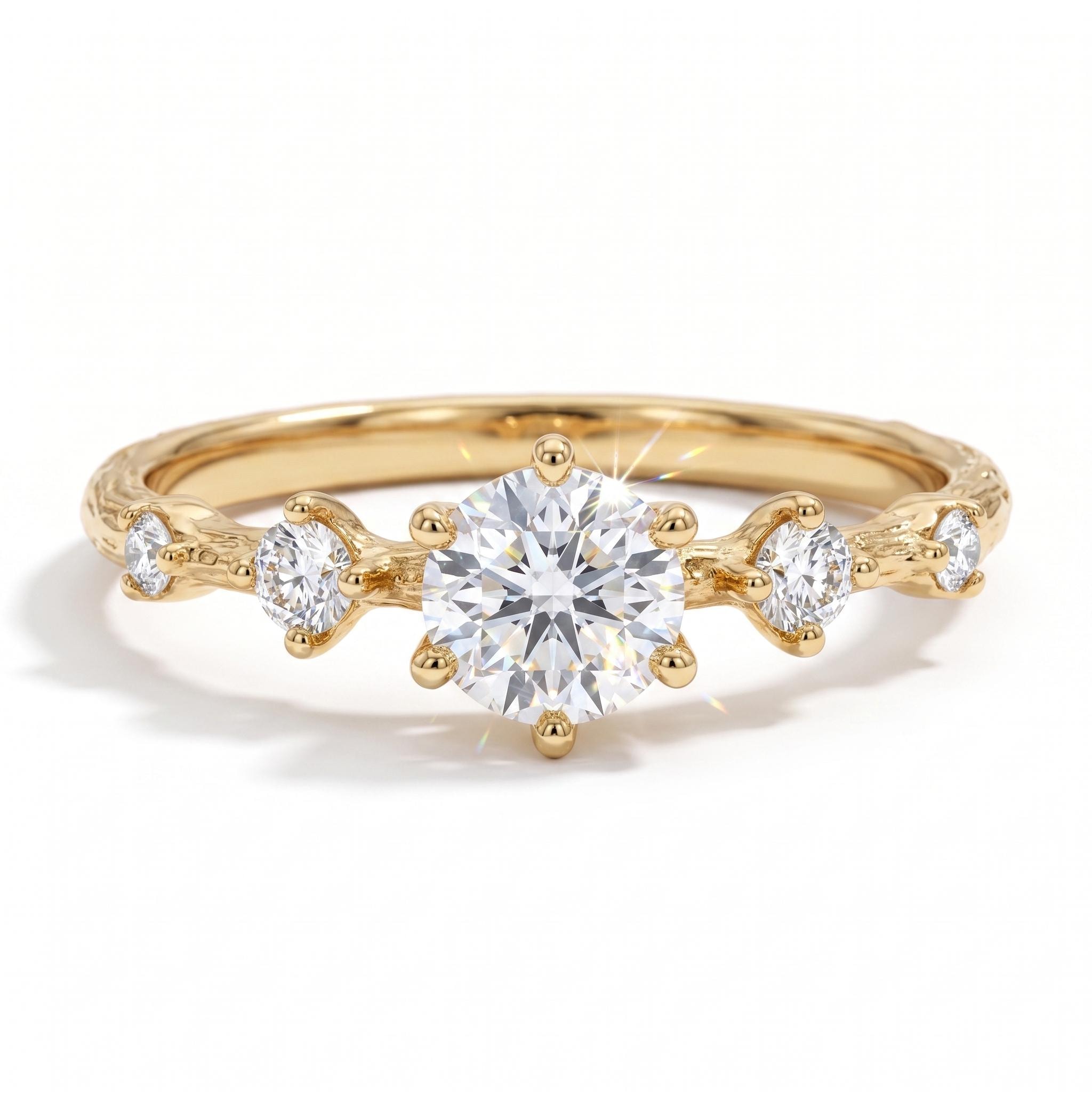 Dainty Moissanite Ring