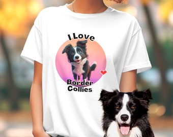 Border Collie T-Shirt - Unisex Tee in Ultra Cotton | Short Sleeve Shirt for Border Collie Lovers