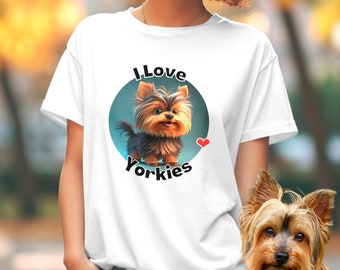 Yorkie T-Shirt - Unisex Tee in Ultra Cotton | Short Sleeve Shirt for Yorkshire Terrier Lovers