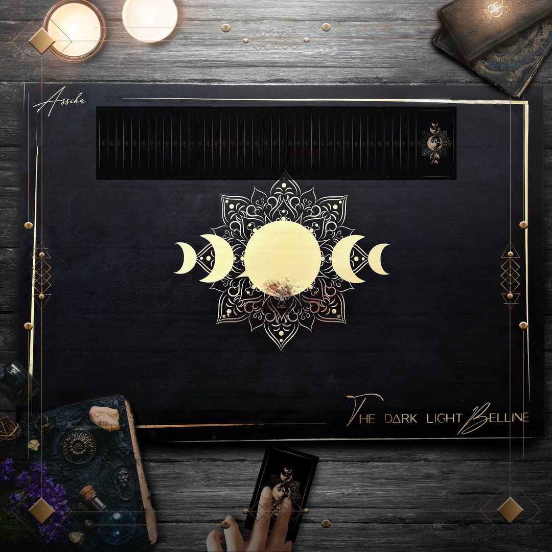 The Dark Light Belline Divination Card Drawing Mat - Etsy