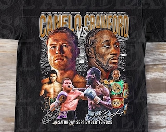 カネロvsクロフォードグラフィックTシャツ カネロ vs クロフォード