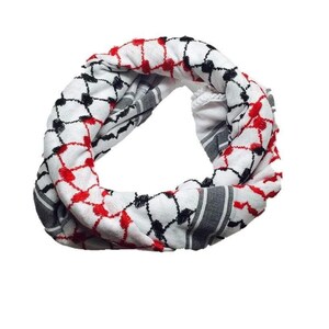 The Original Keffiyeh Palestinian Flag Hatta Original Brand 100% Cotton Unisex Scarves 47x47 Summer 2023, Hirbawi Keffiyeh image 6