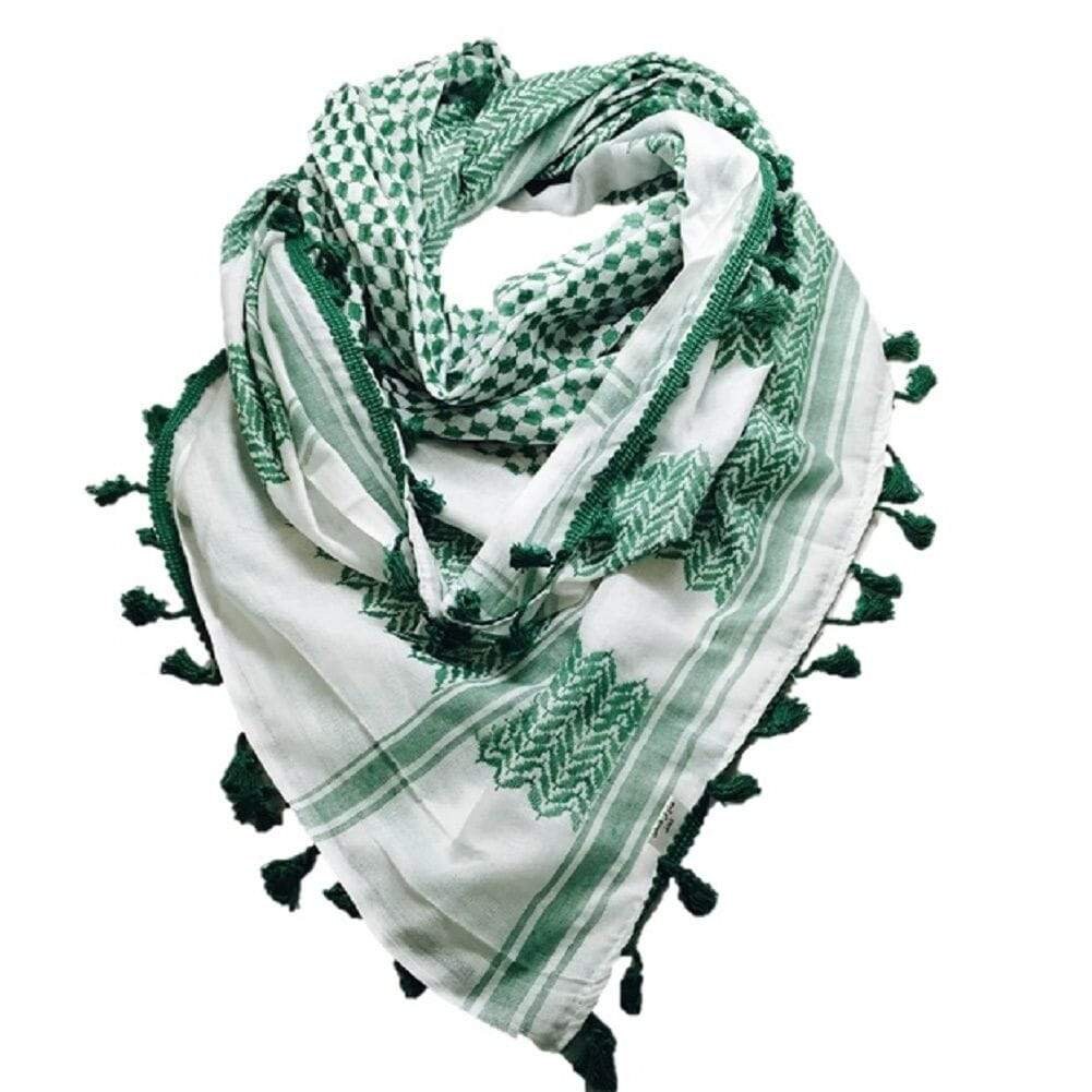 The Original Keffiyeh Light Green With White Hatta Original Etsy Israel