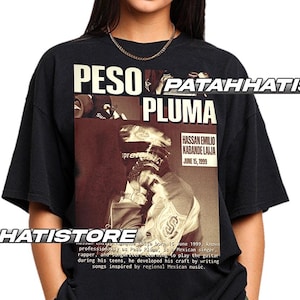 Limited Peso Pluma T-shirt Hassan Emilio Kabande Laija Vintage T-shirt, cadeau voor vrouw en man T-shirt uniseks