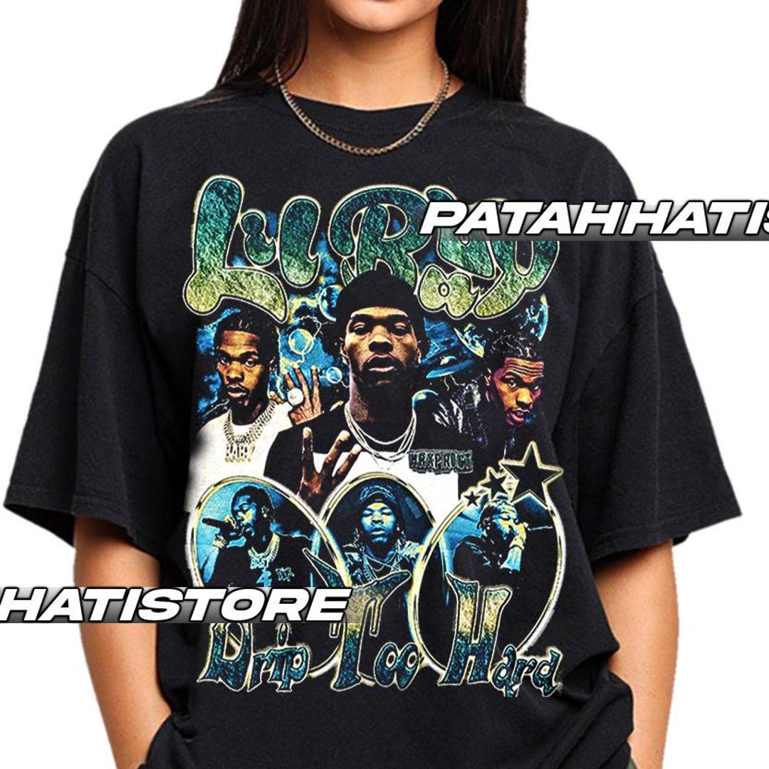 Lil Baby Shirt, Drip Too Hard Vintage Rap Tee, Retro Hip Hop